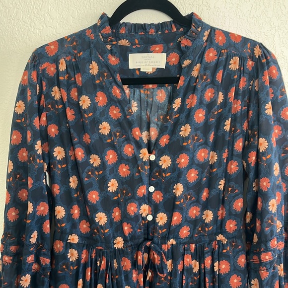 Trovata Yulia Dress in Navy Floral Print - Picture 5 of 12